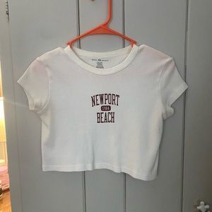 Brandy Melville OS Newport Beach Crop Top